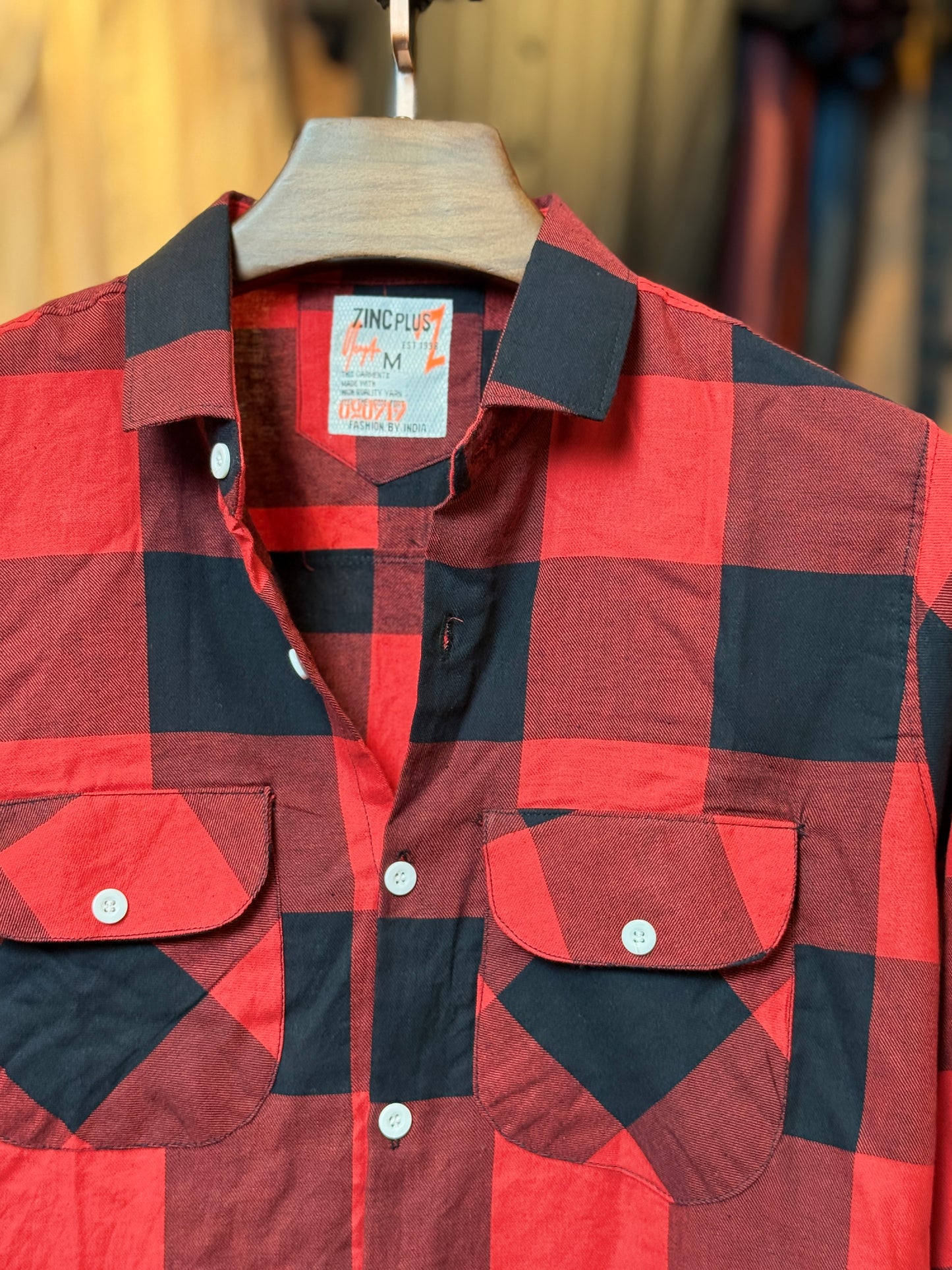 Red Black Check Shirt |RS1