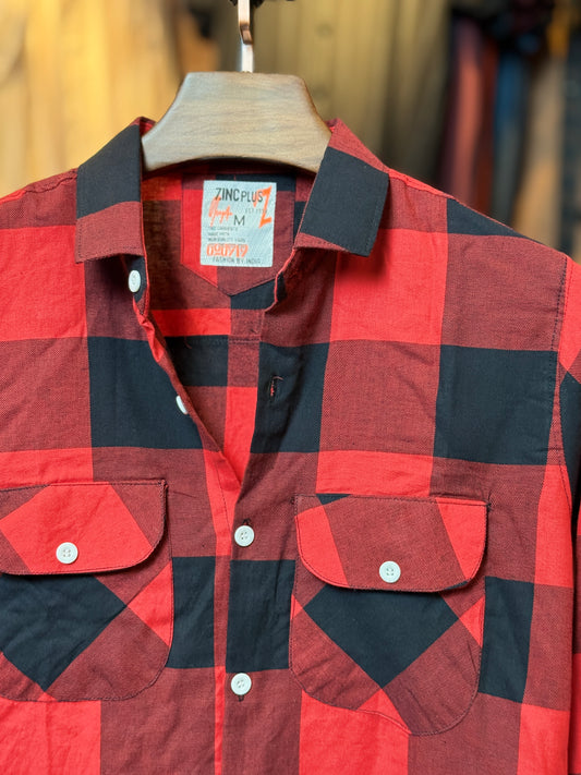 Red Black Check Shirt |RS1