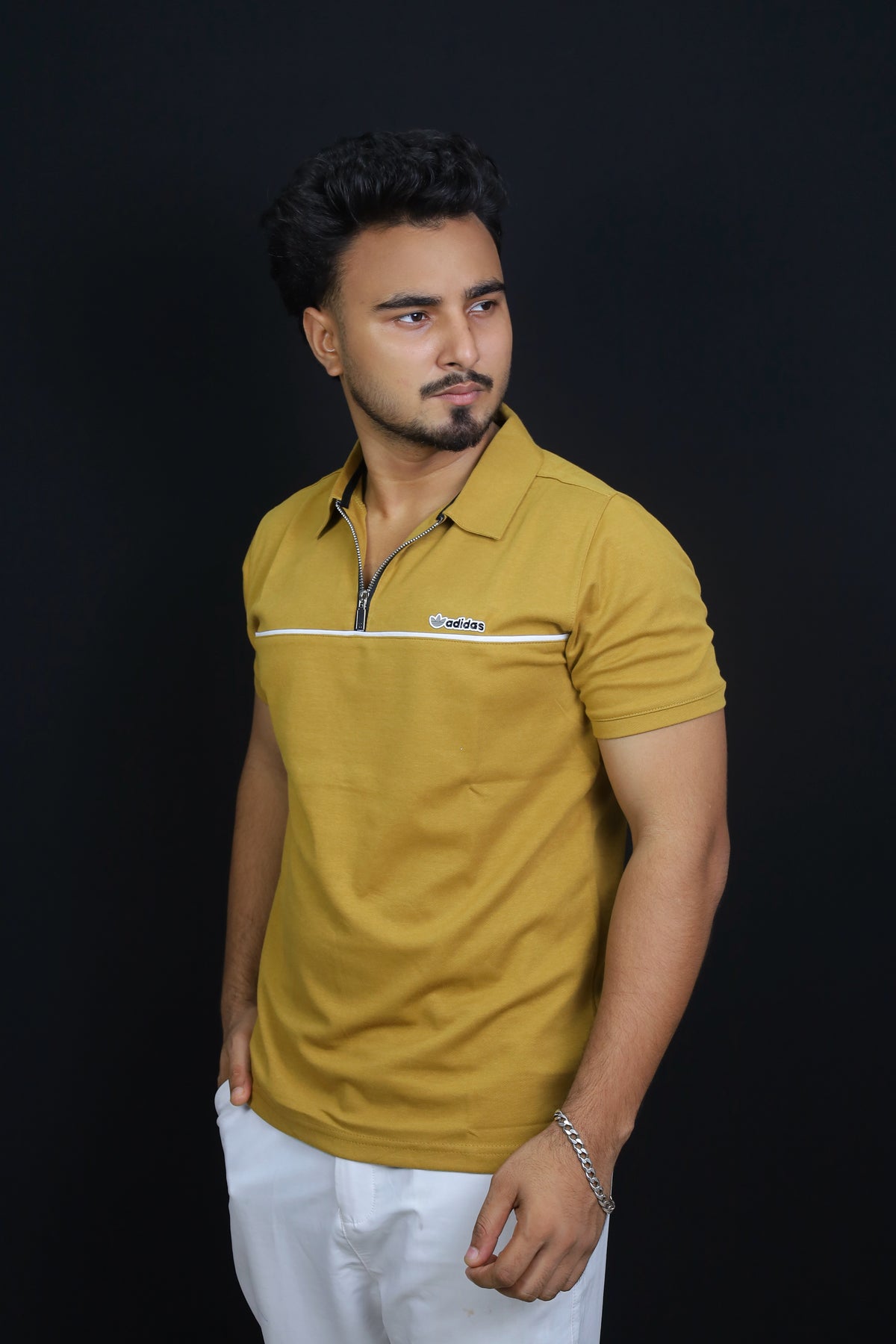 Mustard Colour Polo T-Shirt |adidas