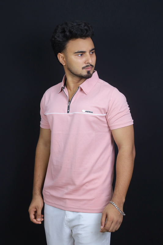 Light Pink Colour Polo T-Shirt |adidas