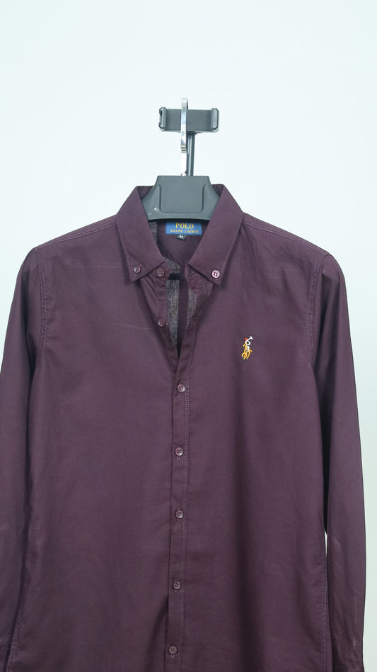 Burgundy Colour Formal Shirt |oxford