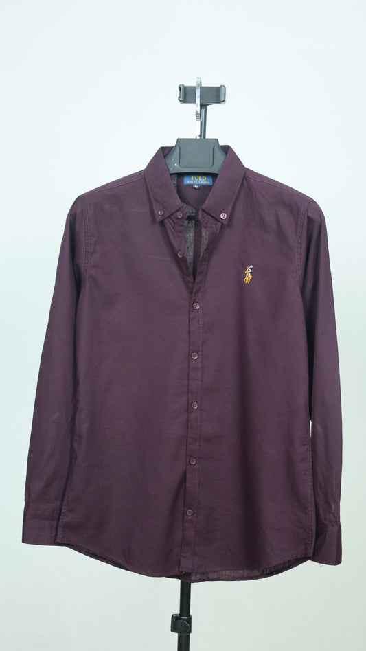Burgundy Colour Formal Shirt |oxford