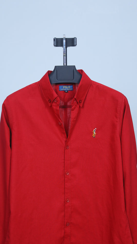 Red Colour Formal Shirt |oxford