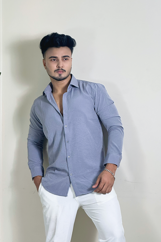Ash Colour China Formal Shirt |VM