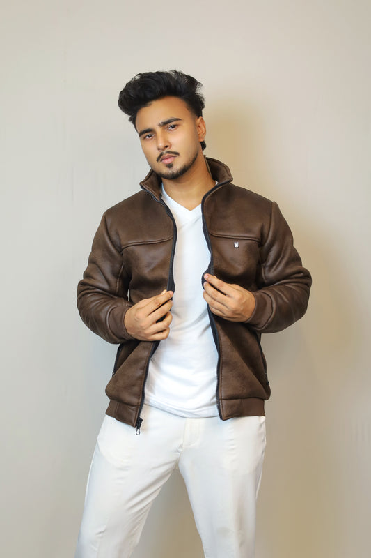 Chocolate Colour Jacket |এটা লেদার নয়