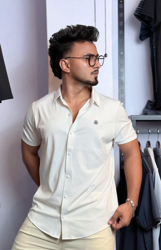 White Colour Half Slevee Shirt |dir