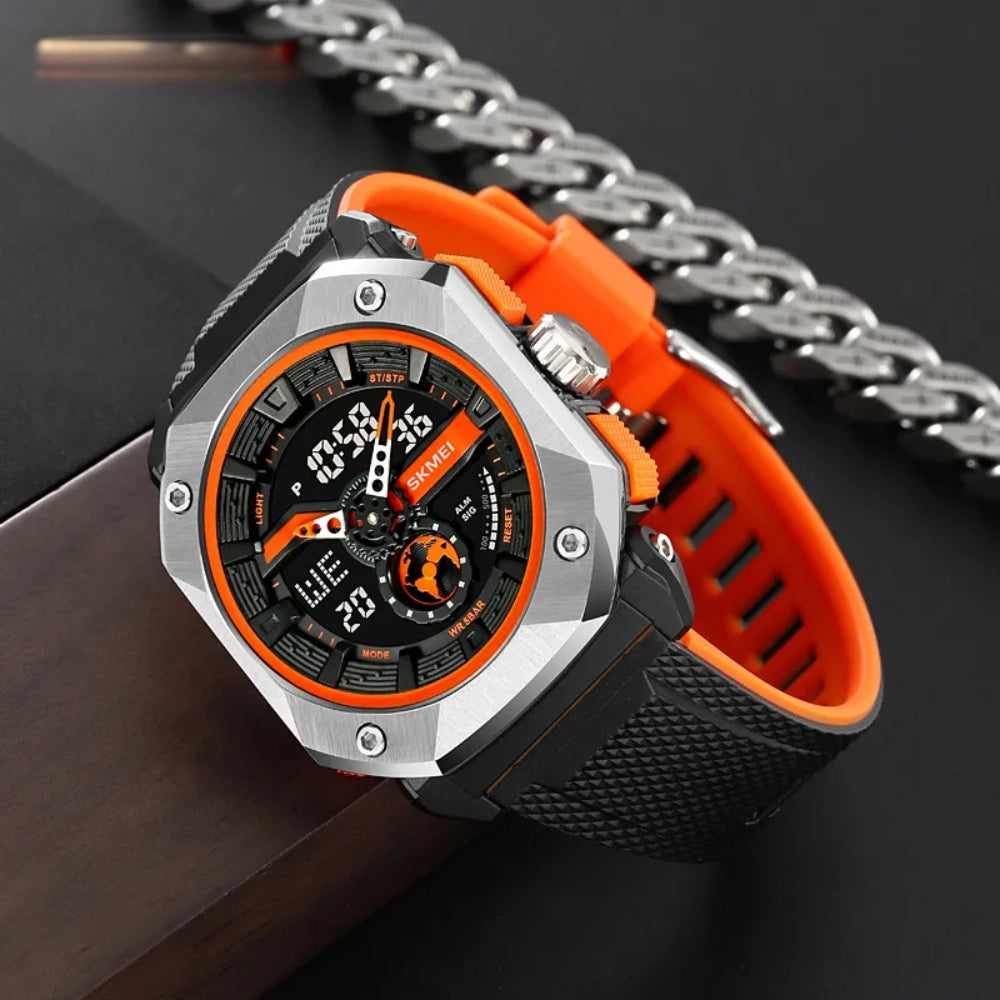 Skmei 2272 Black Orange Men’s Analog-Digital Watch
