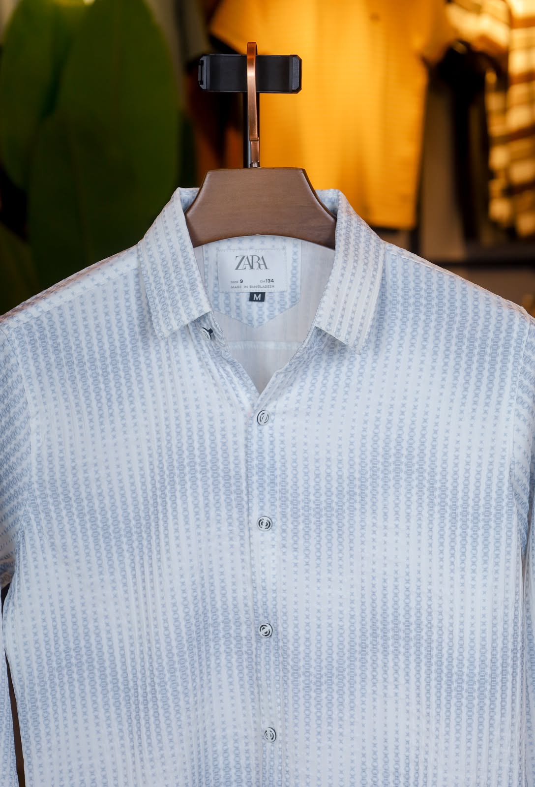 Blue White Printed Shirt |Star