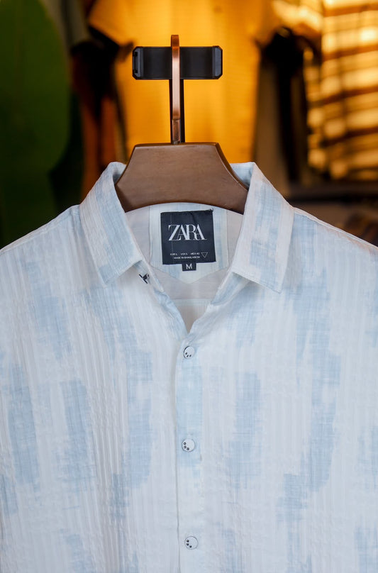 Blue White Printed Shirt |Marvel