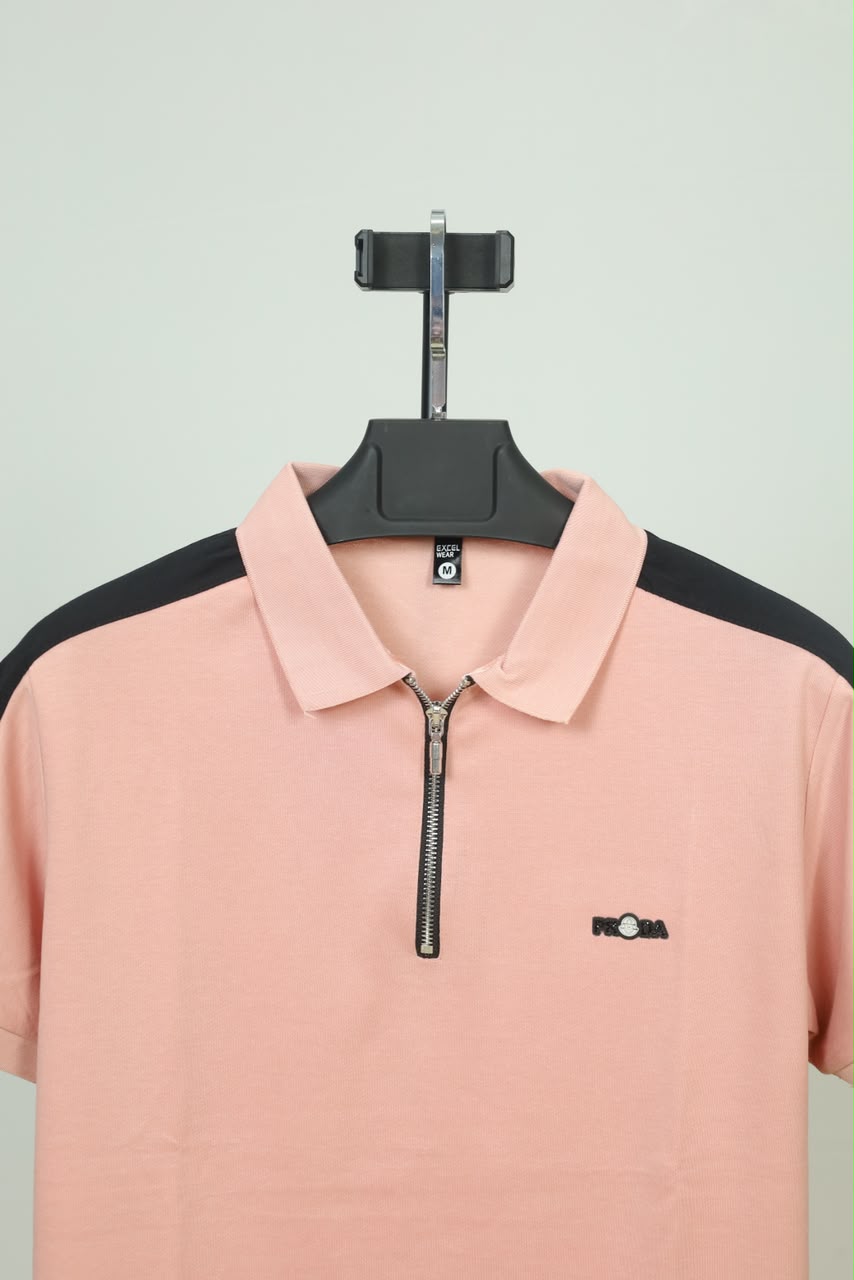 Light Pink Colour Polo T-Shirt |Prada