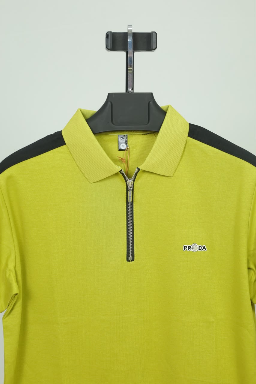 Yellow Colour Polo T-Shirt |Prada