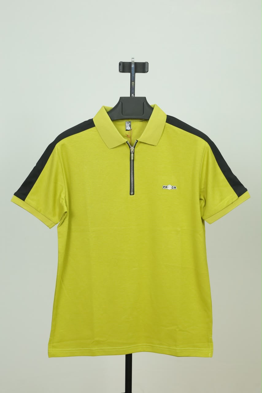 Yellow Colour Polo T-Shirt |Prada