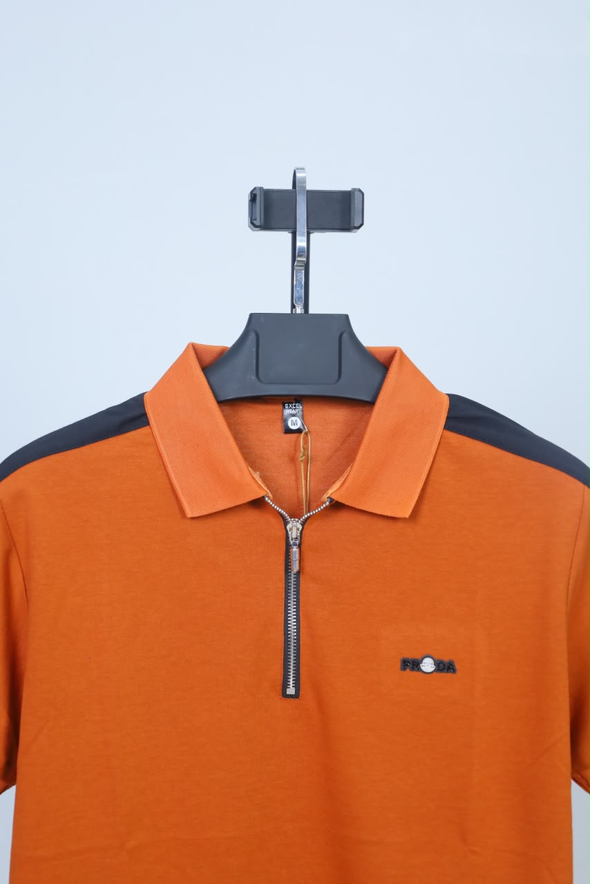Orange Colour Polo T-Shirt |Prada