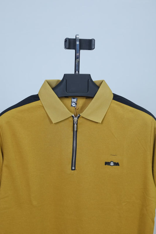 Mustard Colour Polo T-Shirt |Prada