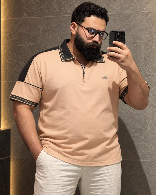 Coffe Colour Polo T-Shirt-ARM