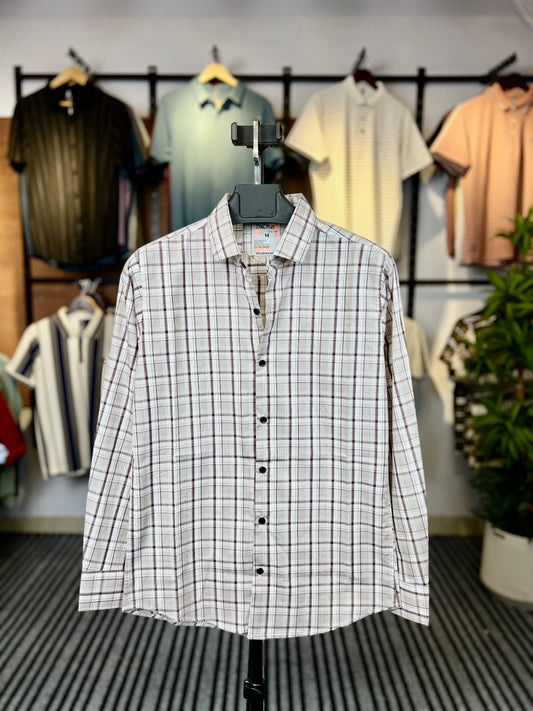 White And Black stripe Colour Check Shirt | ck