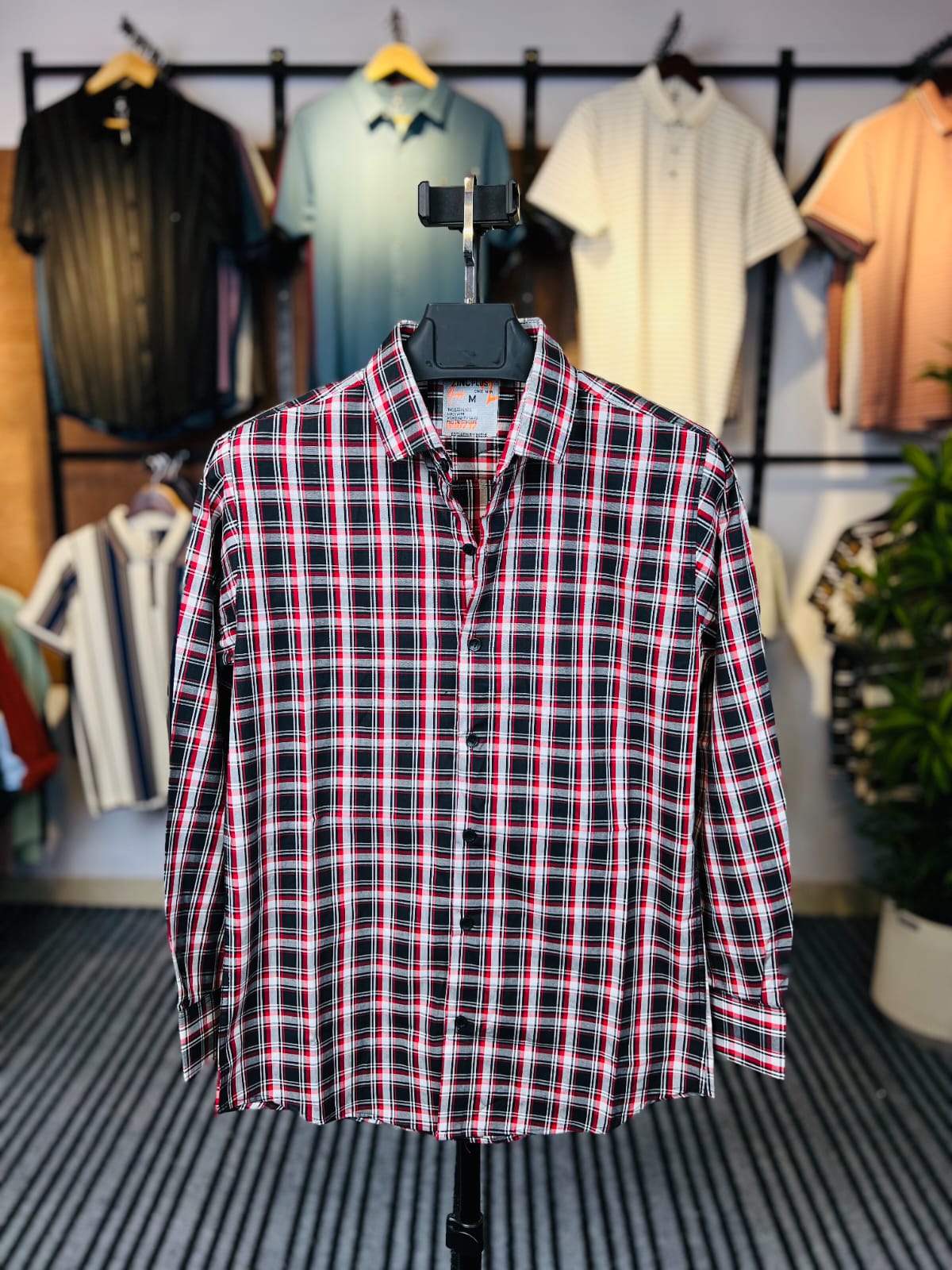 Red And White Colour Check Shirt | ck