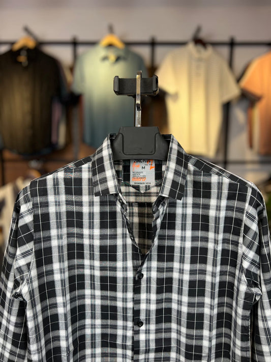 Black and white Colour Check Shirt | ck