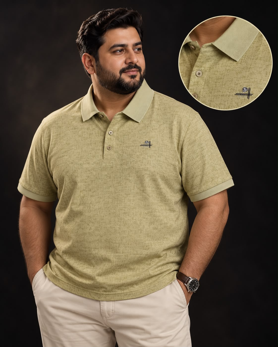 Khaki Colour Polo T-Shirt |TPS