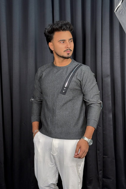 Charcoal Gray Colour Sweatshirt |CZS