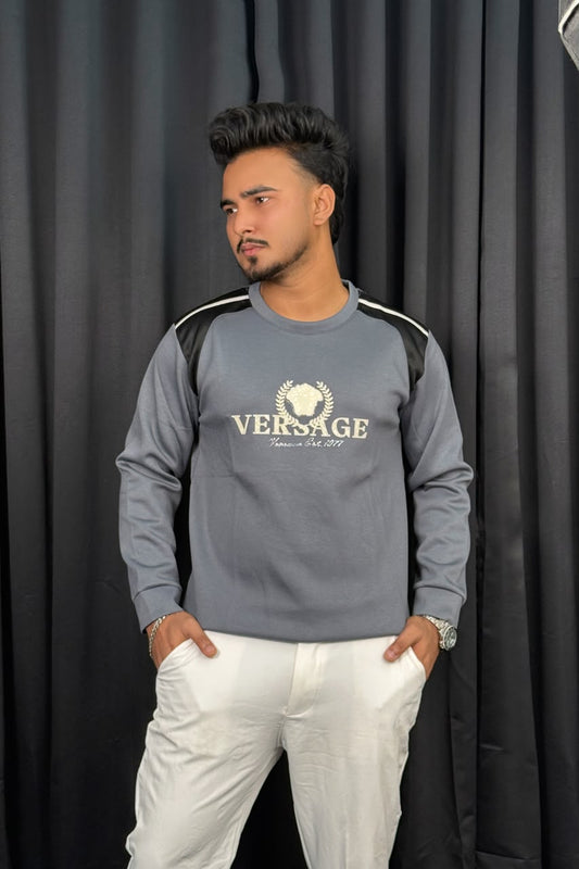 Gray Contarst Sweatshirt |PRS