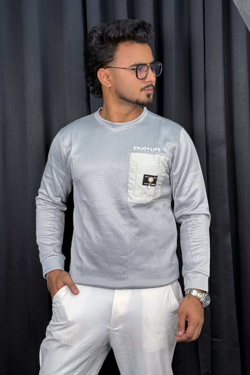 Silver Colour Sweatshirt |ELS