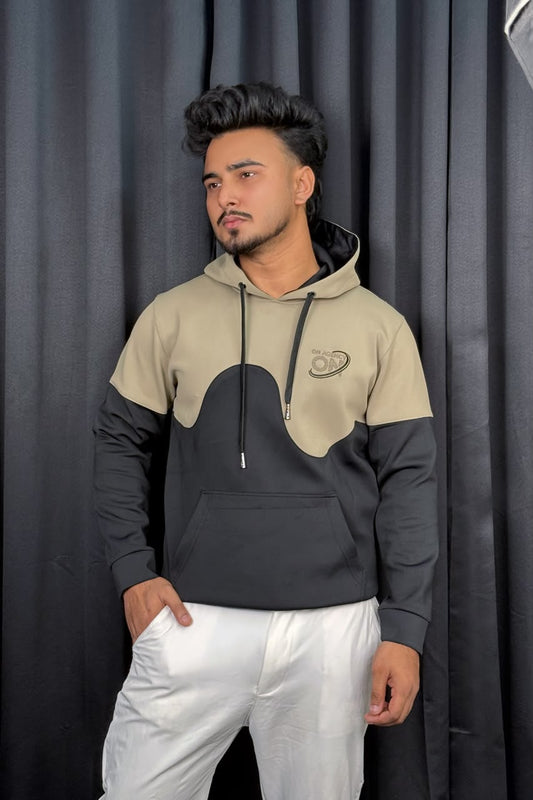 Baige Contrast Hoodie |ONH