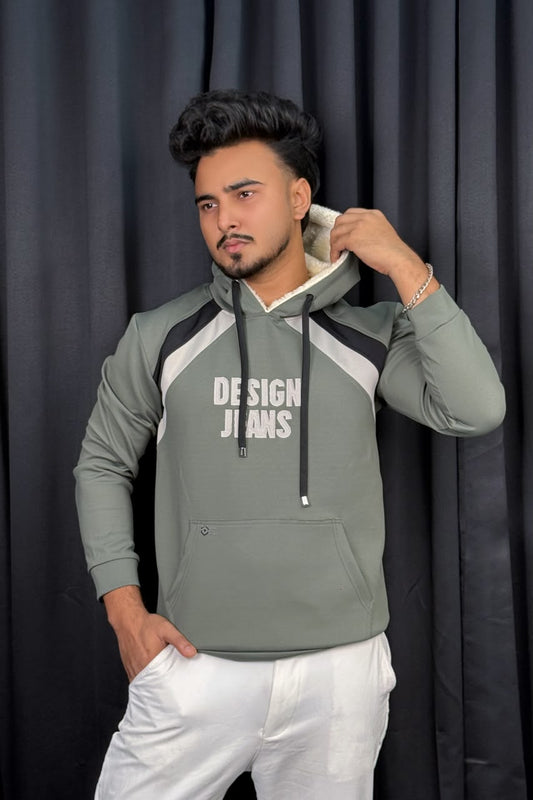 Sage Green Colour Hoodie |DH