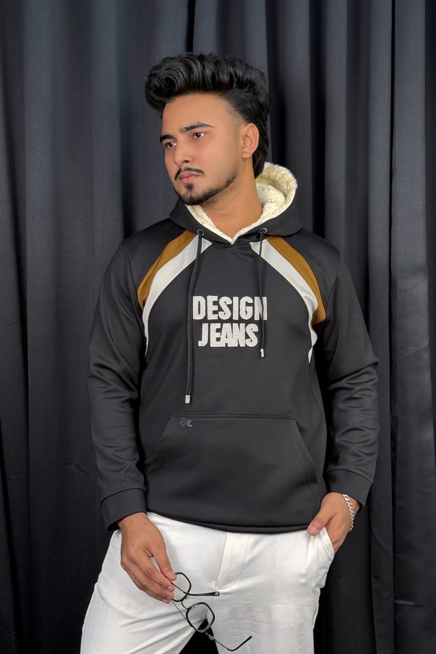 Black Colour Hoodie |DH