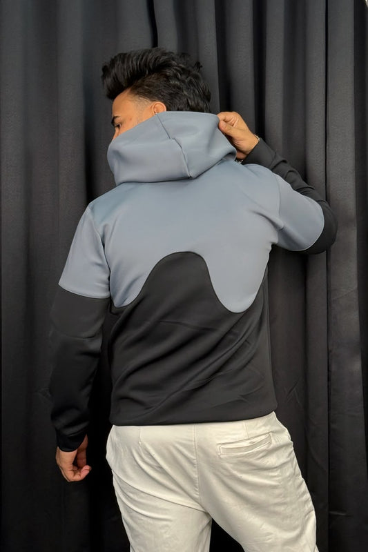Sea Blue Contrast Hoodie |ONH