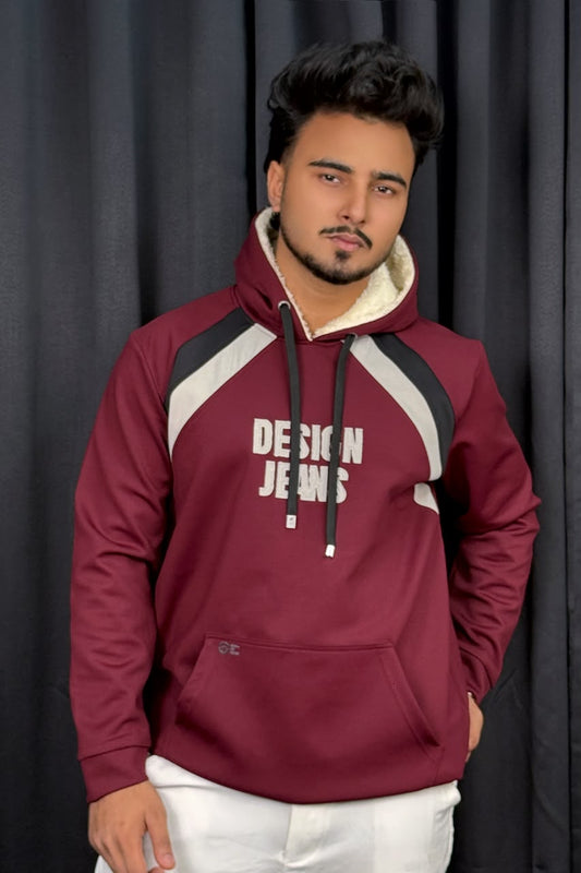 Maroon Colour Hoodie |DH