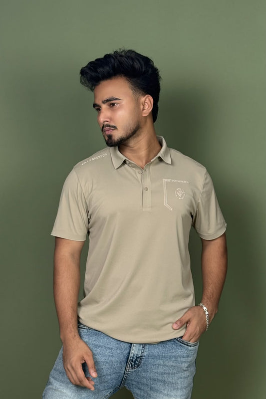 Khaki Colour Polo T-Shirt |SLP