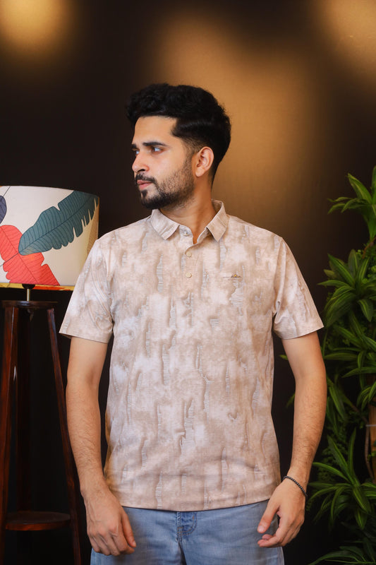 Light Cream Polo T-Shirt |Club