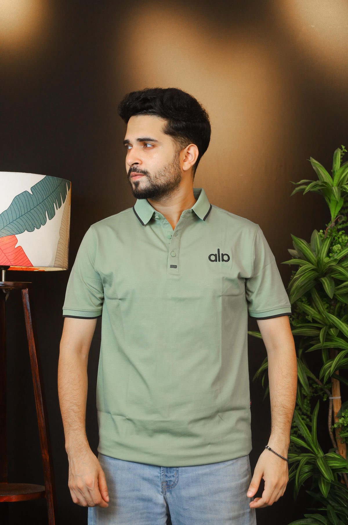 Olive Green Polo T-Shirt |ALO