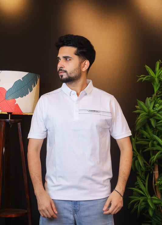 White Polo T-Shirt |ANY