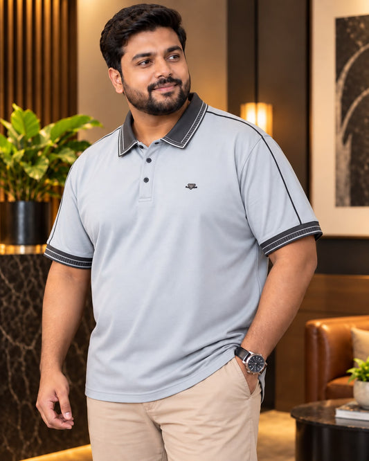 Sky Colour Polo T-Shirt-BRM