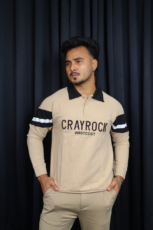 Brown Colour Sweatshirt-ROCK