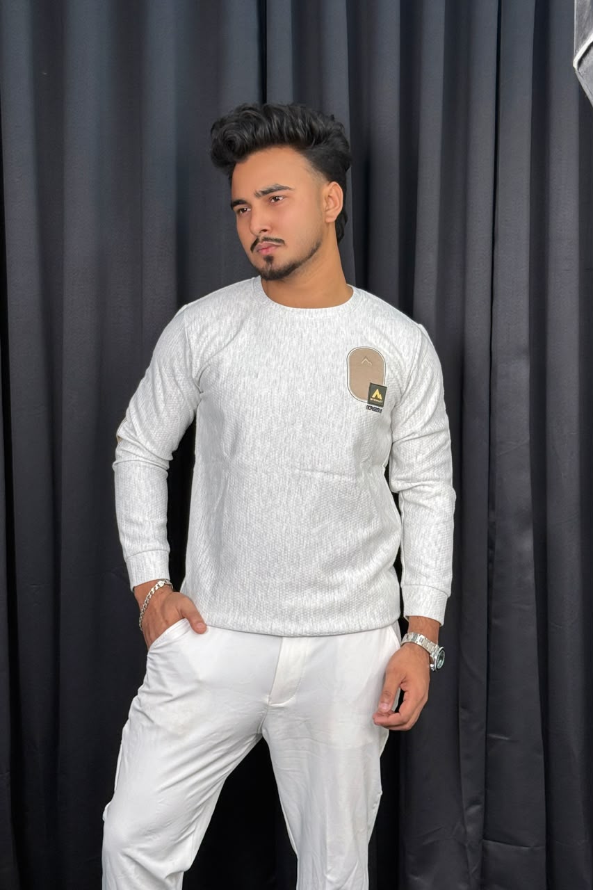 White Colour Sweatshirt |MKS