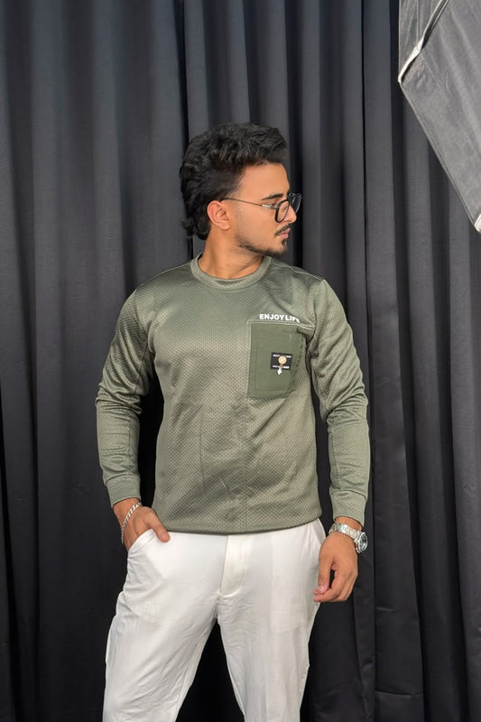 Olive Colour Sweatshirt |ELS